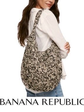 Banana Republic Raffia Tote Bag
